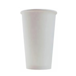 Čaša papirnata 1-sl 400 ml d=90 mm bela 50 kom