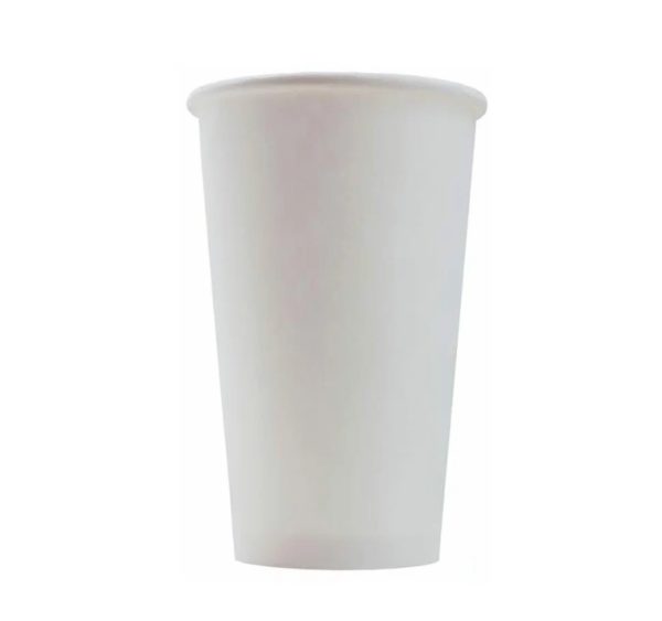 Čaša papirnata 1-sl 400 ml d=90 mm bela 50 kom