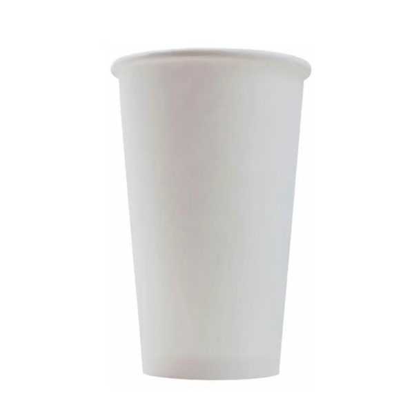 Čaša papirnata 1-sl 400 ml d=90 mm bela 50 kom