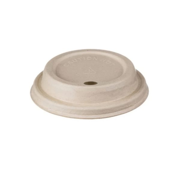 Poklopac sa otvorom šećerna trska d=90 mm, bež 50 kom