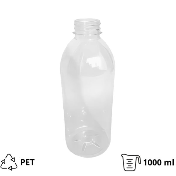 Flaša PET 1 litar d=38 mm [200 kom/pak]