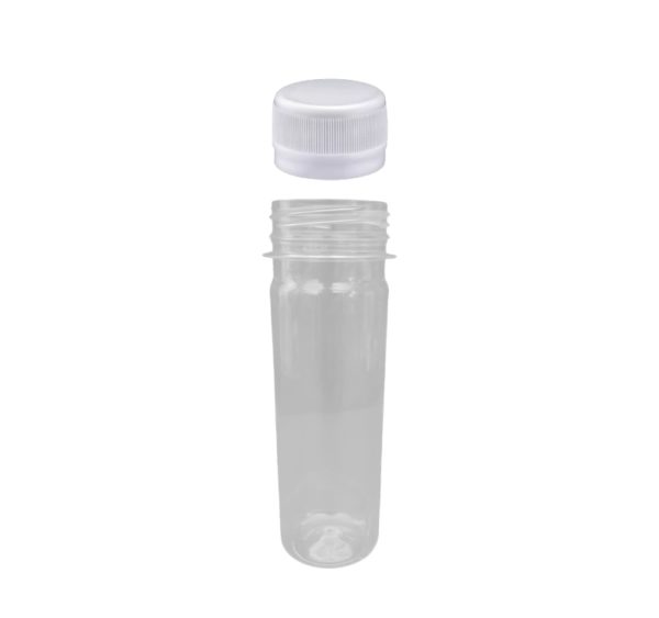 Flaša PET za sos 100 ml sa belim poklopcem d=28 mm, 200 kom