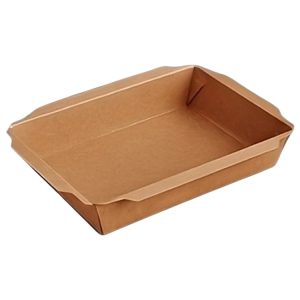 Papirnata posuda TUK TUK 1200 ml 200x140x50 mm kraft/kraft 50 kom