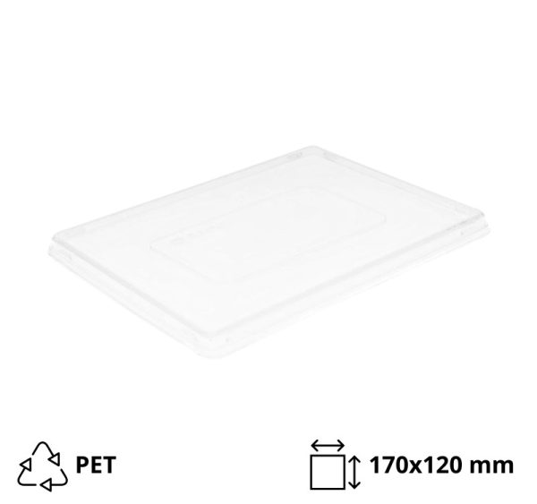 Poklopac PET za posudu 750 ml 170x120mm providni 50 kom