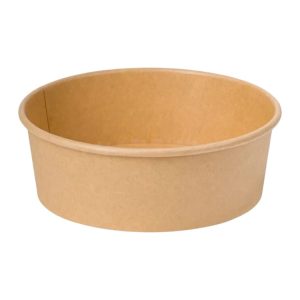 Papirnata posuda 1300 ml d=187 mm h=69 mm, kraft 50 kom