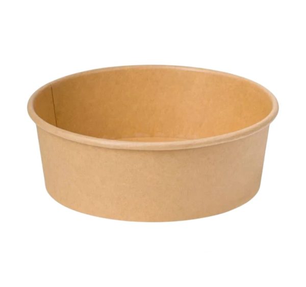 Papirnata posuda 1300 ml d=187 mm h=69 mm, kraft 50 kom