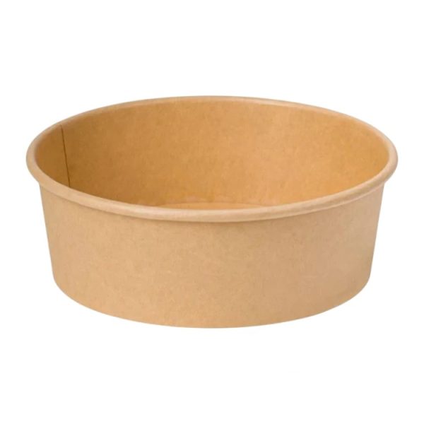 Papirnata posuda 1300 ml d=187 mm h=69 mm, kraft 50 kom
