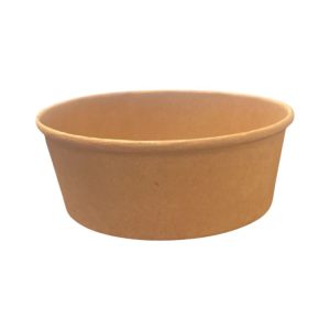Papirnata posuda 500 ml d=145 mm h=54 mm, kraft 50 kom