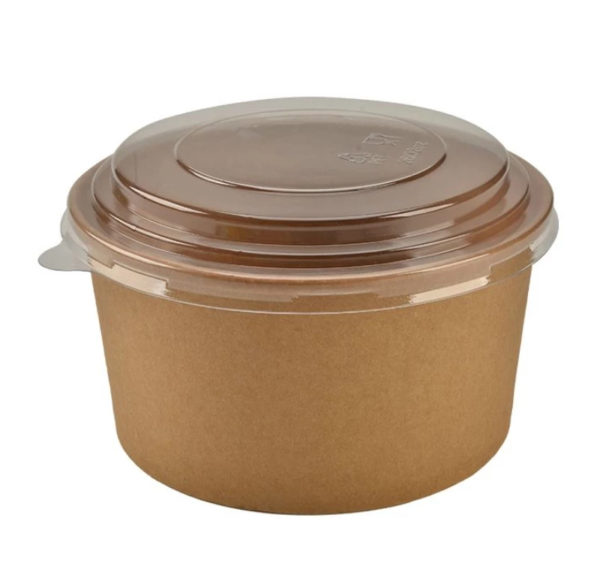 Papirnata posuda 500 ml d=145 mm h=54 mm, kraft 50 kom