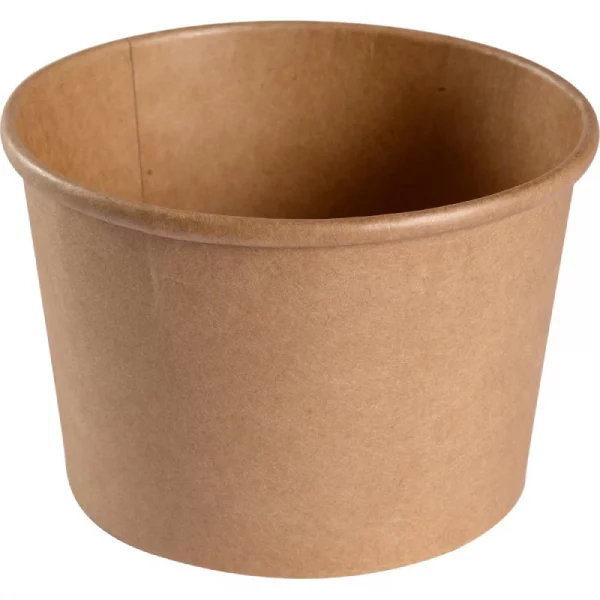 Papirnata posuda 500 ml d=145 mm h=54 mm, kraft 50 kom