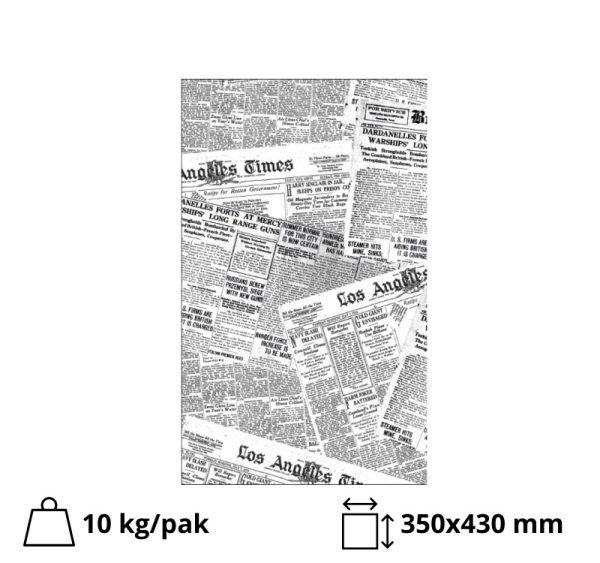 Papir novinski pekarski 45 gr 30×43 10 kg