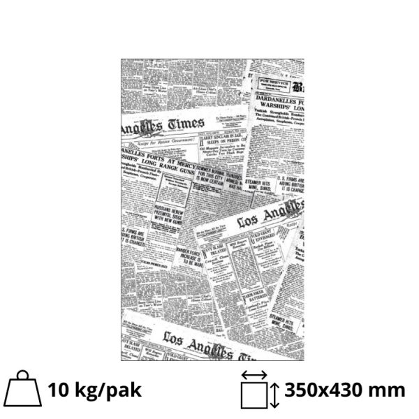 Papir novinski pekarski 45 gr 30×43 10 kg