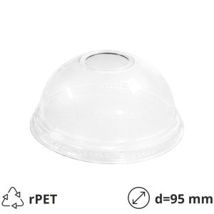 Poklopac sa otvorom rPET d=95 mm [100 kom/pak]