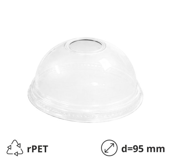 Poklopac sa otvorom rPET d=95 mm [100 kom/pak]