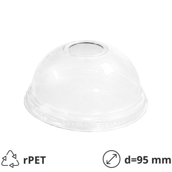 Poklopac sa otvorom rPET d=95 mm [100 kom/pak]