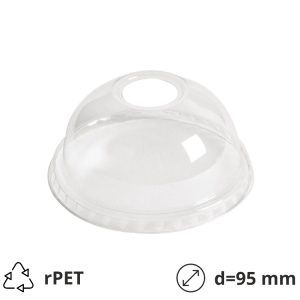 Poklopac sa otvorom rPET d=95 mm [100 kom/pak]