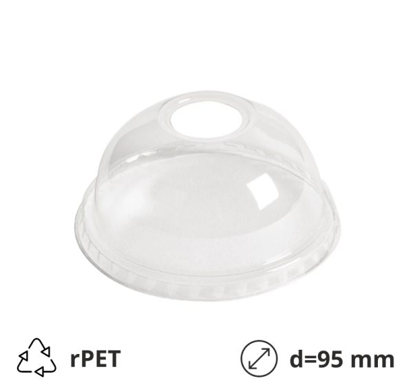 Poklopac sa otvorom rPET d=95 mm [100 kom/pak]