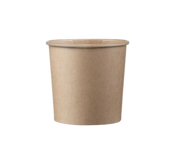 Kartonska posuda 340 ml d=90 mm h=85 mm kraft 50 kom/pak