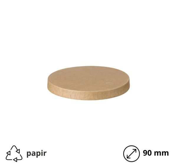 Poklopac papirnat kraft d=90 mm 50 kom