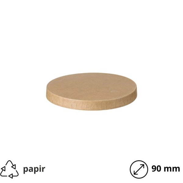 Poklopac papirnat kraft d=90 mm 50 kom