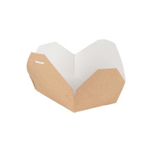 Kartonska kutija 600 ml 116x101x47 mm kraft/bela 50 kom