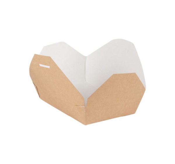 Kartonska kutija 950 ml 128x108x65 mm kraft/belo 50 kom