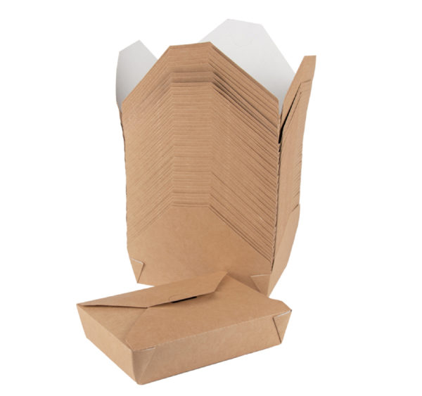 Kartonska kutija 950 ml 128x108x65 mm kraft/belo 50 kom