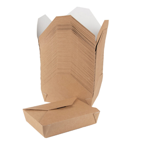 Kartonska kutija 950 ml 128x108x65 mm kraft/belo 50 kom