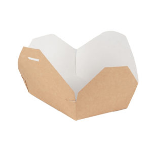 Kartonska kutija 950 ml 128x108x65 mm kraft/belo 50 kom