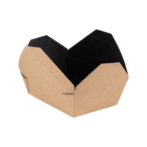 Kartonska kutija 950 ml 128x108x65 mm kraft/crno 50 kom