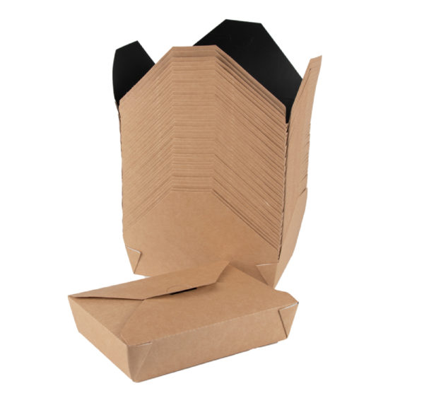 Kartonska kutija 950 ml 128x108x65 mm kraft/crno 50 kom