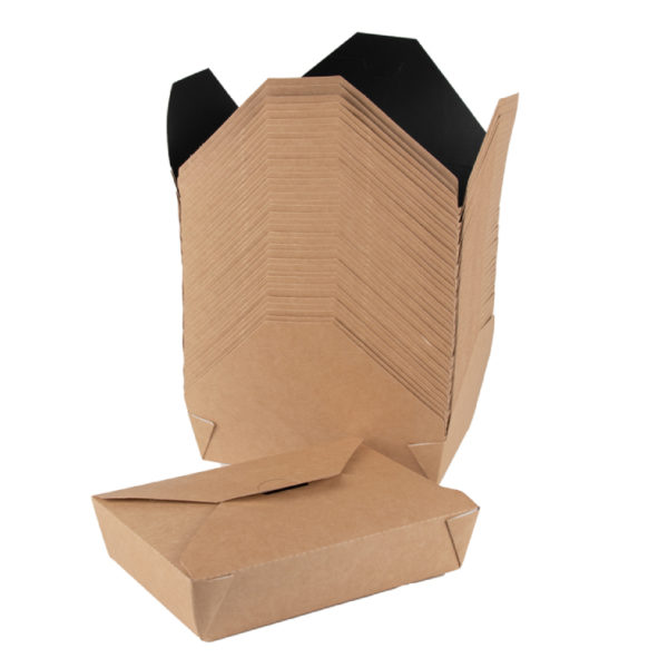 Kartonska kutija 950 ml 128x108x65 mm kraft/crno 50 kom