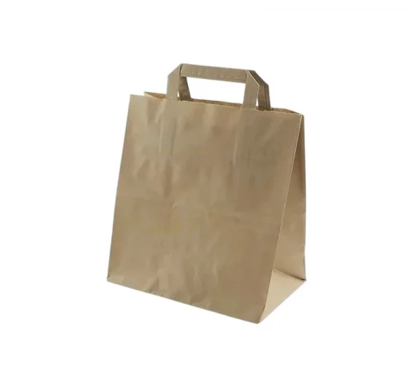 Papirna kesa sa plitkim ručkama 260x170x250 mm kraft