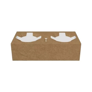 Držač za 2 čaše 19x10x4.5 cm crna 50 kom