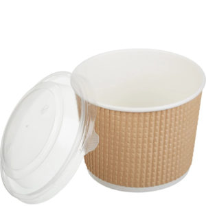 Kartonska kutija Tambien ECO 520 ml d=110 mm h=84,5 mm kraft za poklopcem 50 kom