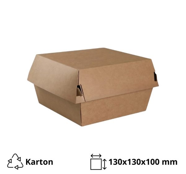 Kutija za hamburger 130х130х100 mm kraft 100 kom