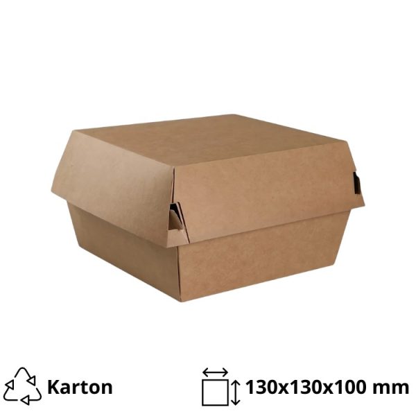 Kutija za hamburger 130х130х100 mm kraft 100 kom