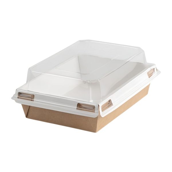 Papirnata posuda 750 ml 160×120х45 mm kraft/bela 560 kom