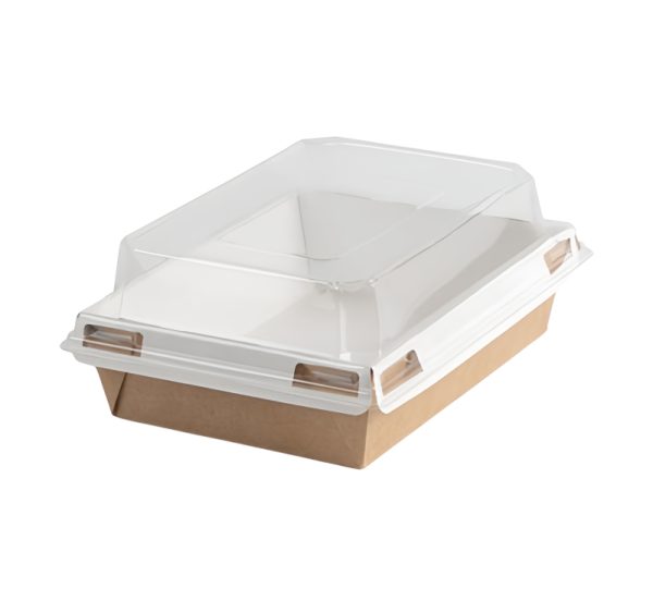 Papirnata posuda 750 ml 160×120х45 mm kraft/bela 560 kom