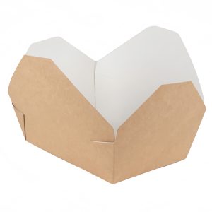 Kartonska kutija 1550 ml 172x38x65 mm kraft/bela 50 kom