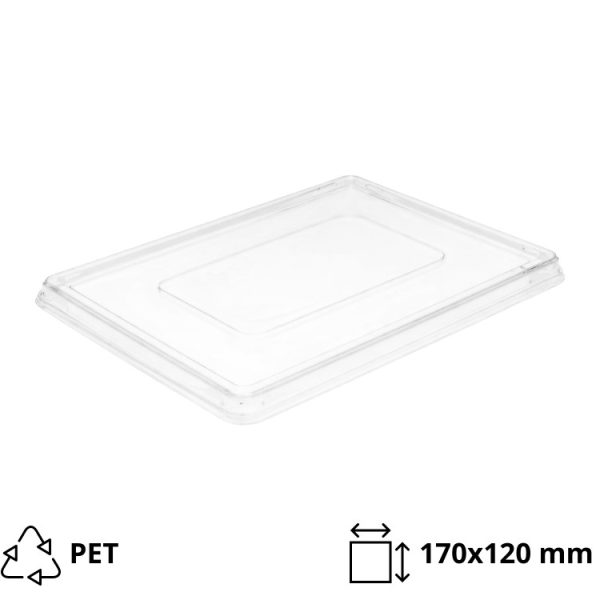 Poklopac PET za posudu 500 ml 170×120 mm providni [60 kom/pak]