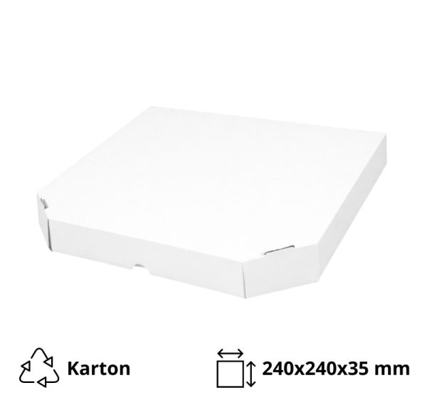 Kutija za picu 240×240х35 mm bel/kraft [50 kom/pak]