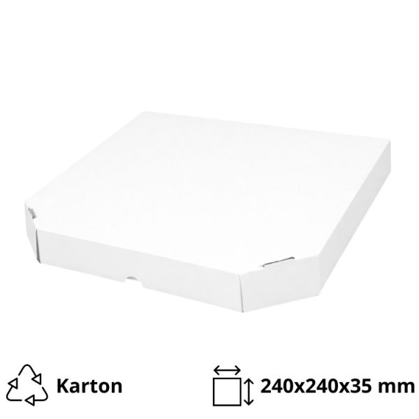 Kutija za picu 240×240х35 mm bel/kraft [50 kom/pak]