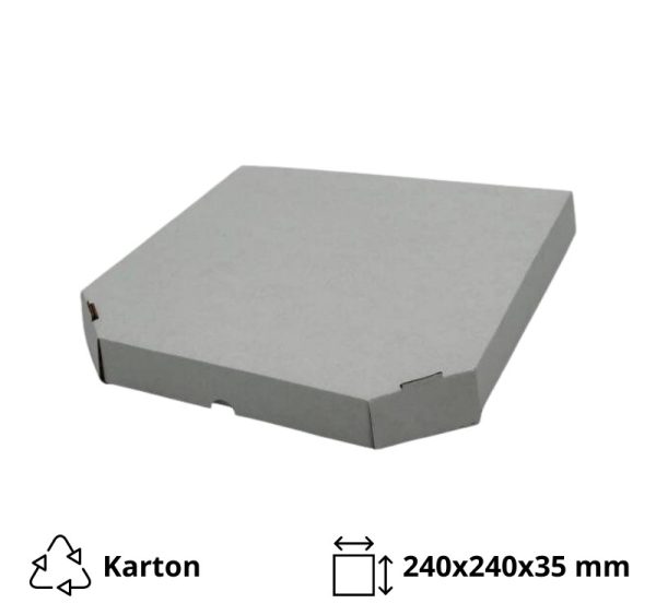 Kutija za picu 240×240х35 mm bel/kraft