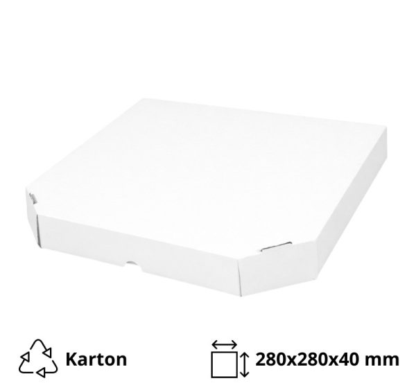 Kutija za picu 280x280x40 mm bel/kraft [50 kom/pak]