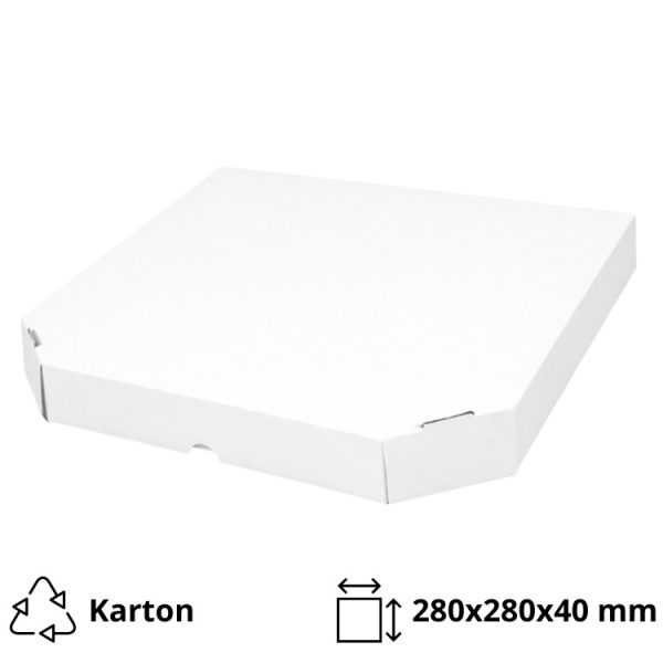 Kutija za picu 280x280x40 mm bel/kraft [50 kom/pak]