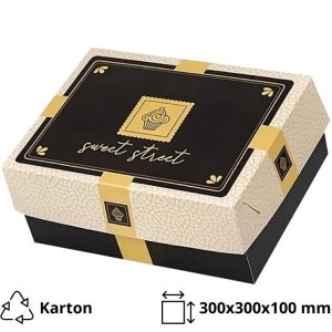 Kutija za kolači 30x30x10 cm [49 kom/pak]