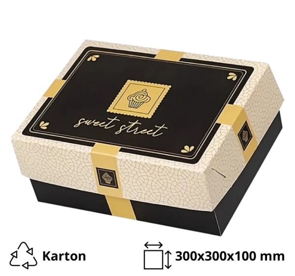 Kutija za kolači 30x30x10 cm [49 kom/pak]