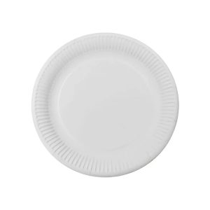 Papirni tanjir d=180 mm bijeli laminiran 50 kom