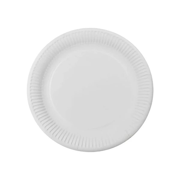 Papirni tanjir d=180 mm bijeli laminiran 50 kom